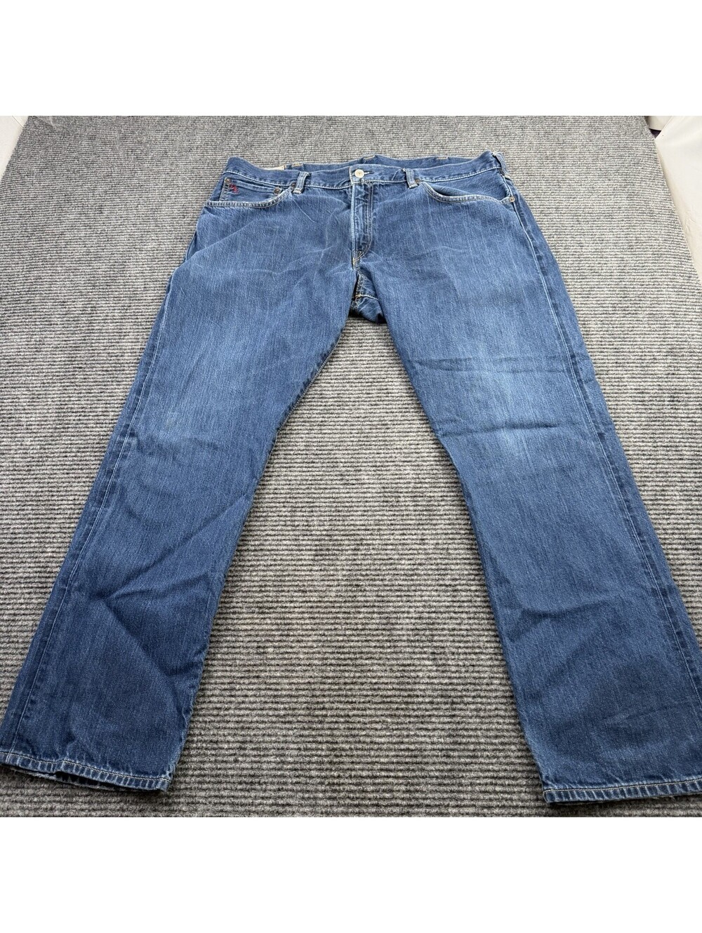 Polo Ralph Lauren Jeans Mens 40x30 Blue Hampton Relaxed Straight Denim